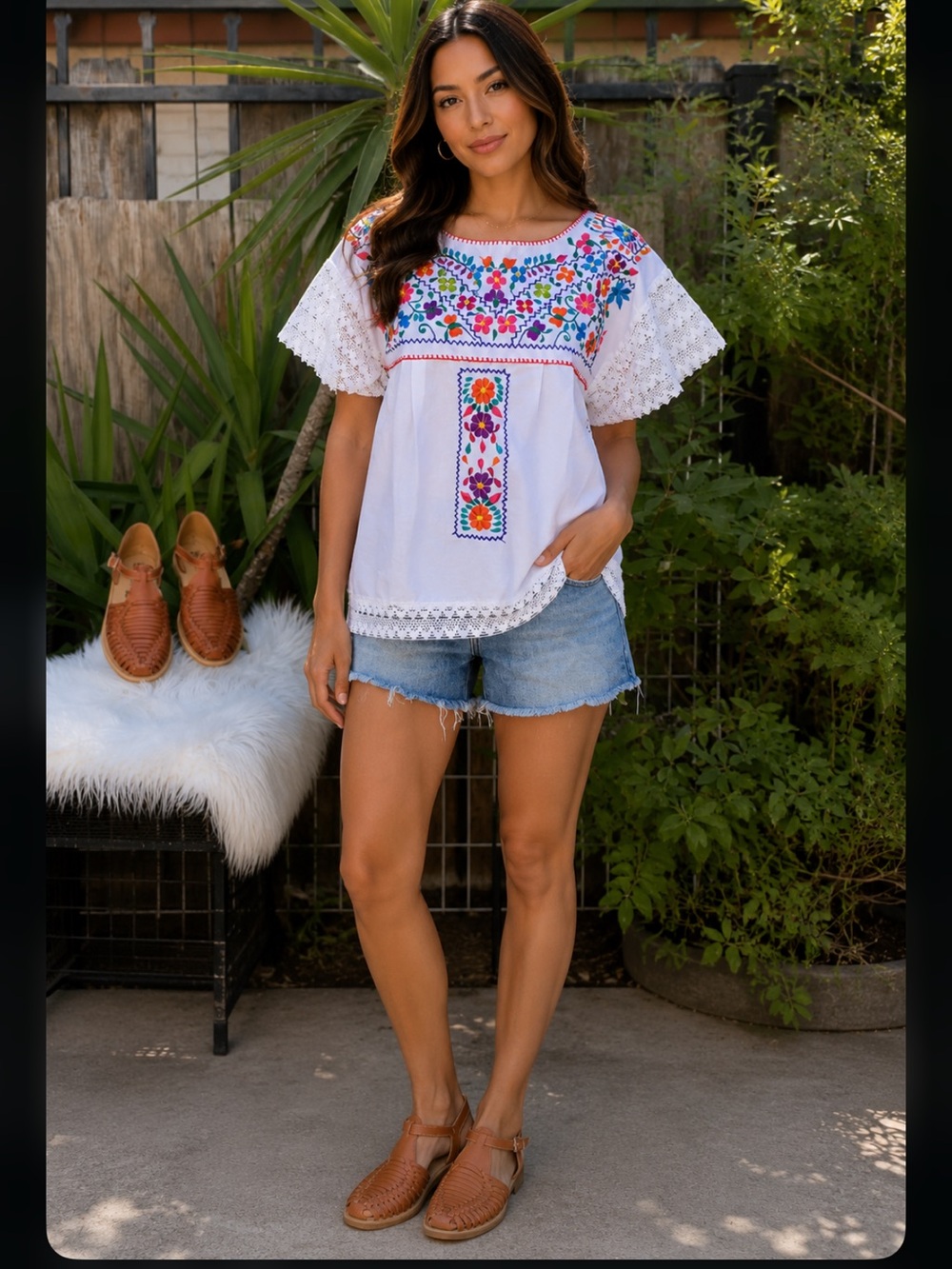 Embroidered top. It’s beautiful 😍